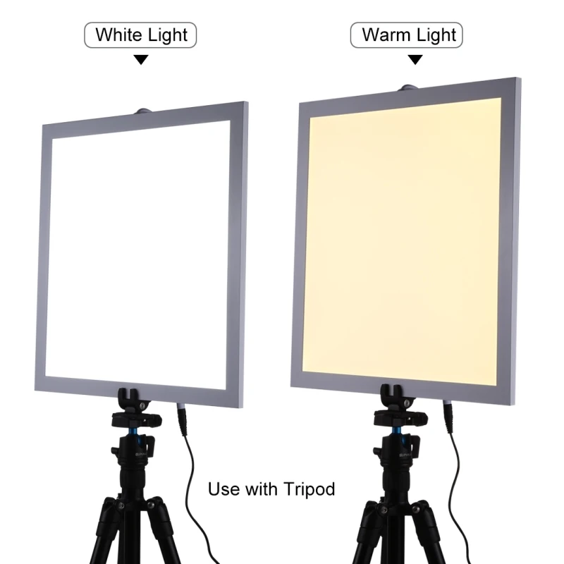 

Fast Shipping PULUZ 1200LM LED Shadowless Light Lamp Panel Pad with Acrylic Material, No Polar Dimming Light