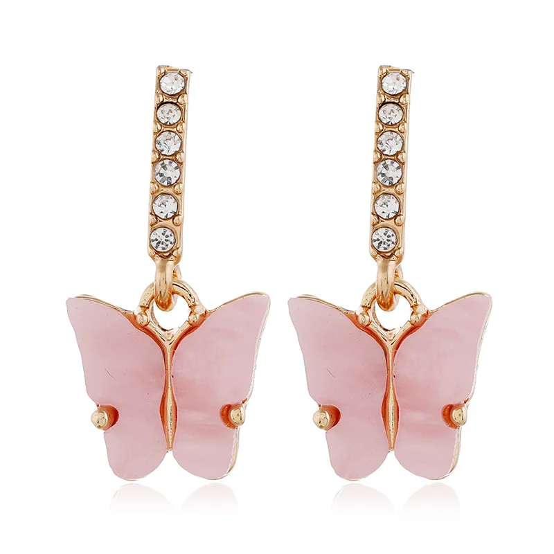 Cute Jewelry Rhinestone Crystal Butterfly Drop Earrings Colorful Butterfly Dangle Earrings For Girls
Cute Jewelry Rhinestone Crystal Butterfly Drop Earrings Colorful Butterfly Dangle Earrings For Girls