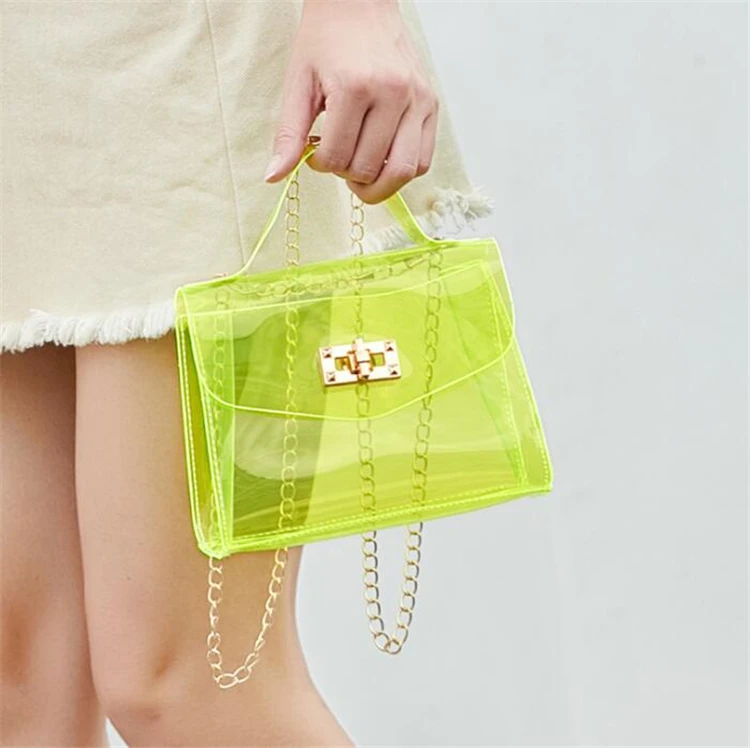 Wholesale Supplier 2021 Summer PVC Jelly Mini Purse Shoulder Handbags Clear Womens Transparent Hand Bags For Women, As pictures or customized colors
Wholesale Supplier 2021 Summer PVC Jelly Mini Purse Shoulder Handbags Clear Womens Transparent Hand Bags For Women, As pictures or customized colors