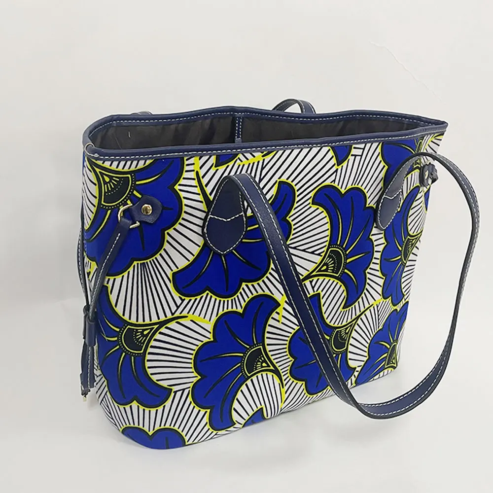 African Print Tote Bag Women Design New 2021 Hot Selling, Blue
African Print Tote Bag Women Design New 2021 Hot Selling, Blue
