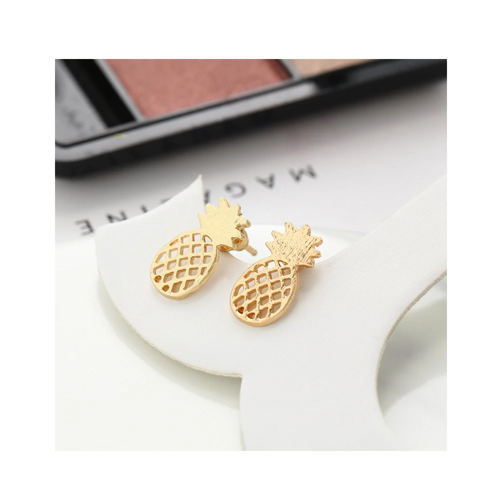 Foreign Trade Necklace Bracelet Earrings Fruit Hollow Pineapple Necklace Earrings Bracelet Three-piece Set jewelry sets
Foreign Trade Necklace Bracelet Earrings Fruit Hollow Pineapple Necklace Earrings Bracelet Three-piece Set jewelry sets