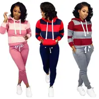 RS00027 Women Fashion Casual Hooded Stripe Patchwork Comfortable Sport Pocket Two Piece Pants Set Outfits
RS00027 Women Fashion Casual Hooded Stripe Patchwork Comfortable Sport Pocket Two Piece Pants Set Outfits