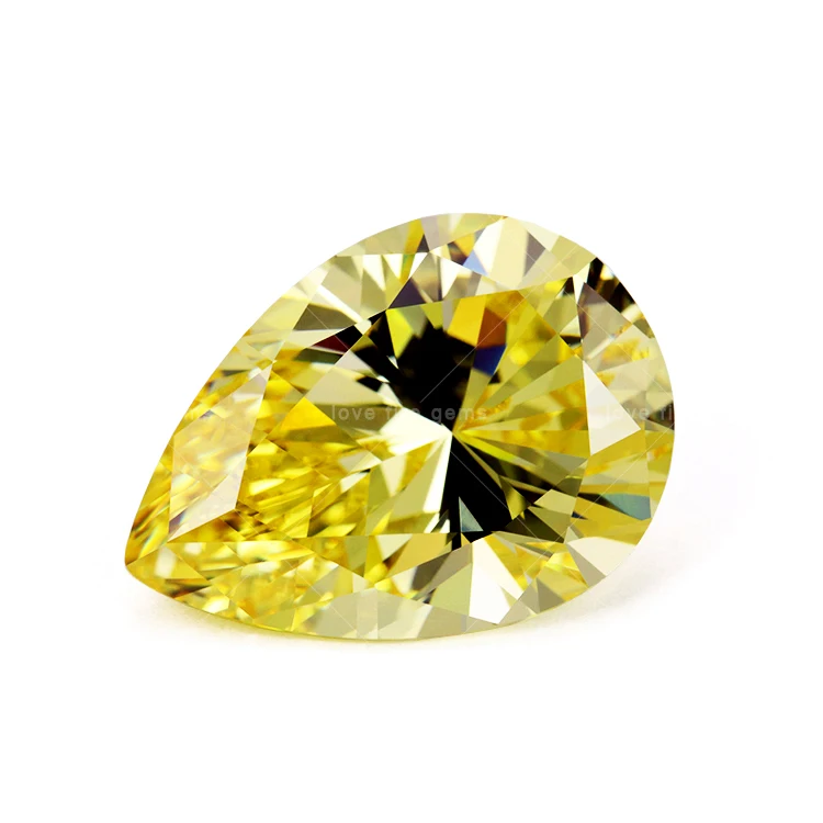 all sizes high quality loose synthetic cz stone fancy pear shape cut cz USA canary yellow pear cubic zirconia
all sizes high quality loose synthetic cz stone fancy pear shape cut cz USA canary yellow pear cubic zirconia