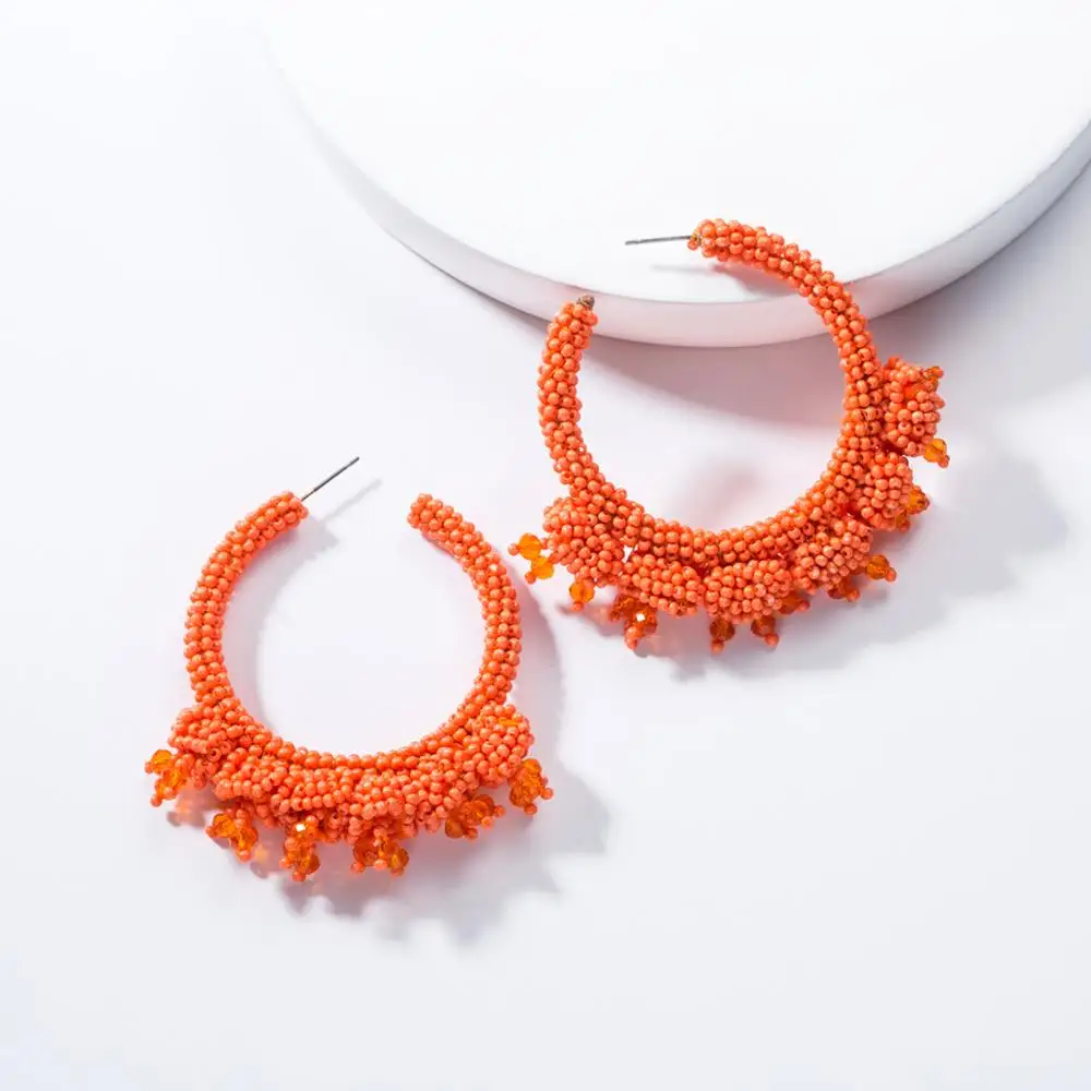Fashion boho jewelry colorful handmade bohemian tassel seed bead earrings for women, As picture
Fashion boho jewelry colorful handmade bohemian tassel seed bead earrings for women, As picture