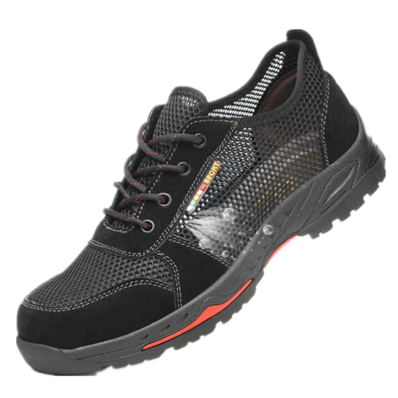New Breathable Men Safety Shoes Steel Toe Non-Slip Work Boots Indestructible Shoes Male Puncture-Proof Work Sneakers, Black
New Breathable Men Safety Shoes Steel Toe Non-Slip Work Boots Indestructible Shoes Male Puncture-Proof Work Sneakers, Black
