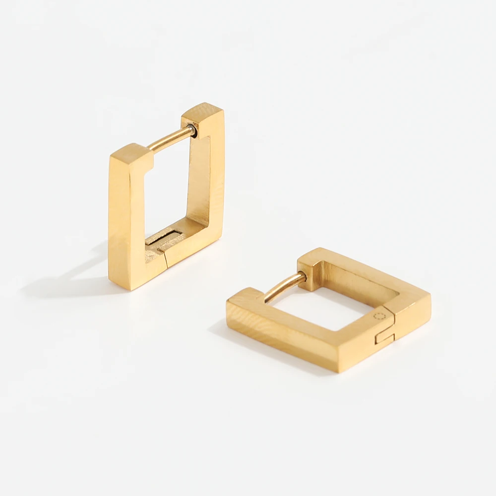 JOOLIM High End 18K Gold Plated Geometric Square Huggie Earrings for Women Stainless Steel Earrings Wholesale
JOOLIM High End 18K Gold Plated Geometric Square Huggie Earrings for Women Stainless Steel Earrings Wholesale