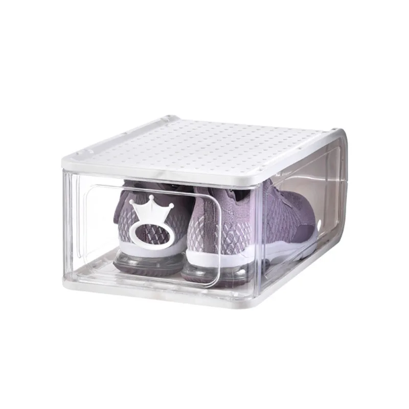 Large size transparent moisture-proof shoe box Japanese style simple dustproof shoe storage box
Large size transparent moisture-proof shoe box Japanese style simple dustproof shoe storage box