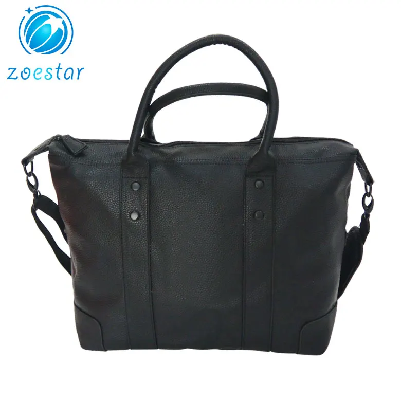 Fashion PU Leather Tote Handbag with Detachable Shoulder Strap Travel Daily Bag
