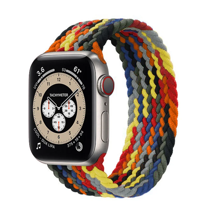Elastic Bracelet for iWatch Series 6 SE 5 4 3 Braided solo loop nylon fabric strap for apple watch band 44mm 40mm 38mm 42mm, Multi colors
Elastic Bracelet for iWatch Series 6 SE 5 4 3 Braided solo loop nylon fabric strap for apple watch band 44mm 40mm 38mm 42mm, Multi colors