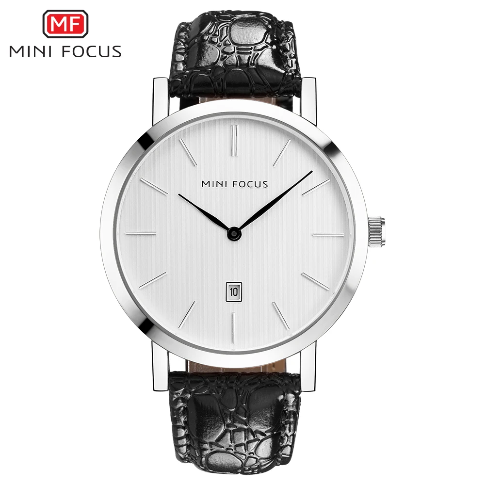 MINI FOCUS MF0108G Formal Dress Quartz Watch Men Black Genuine Leather Strap Calendar Display Minimalist vive western Mens Watch
MINI FOCUS MF0108G Formal Dress Quartz Watch Men Black Genuine Leather Strap Calendar Display Minimalist vive western Mens Watch