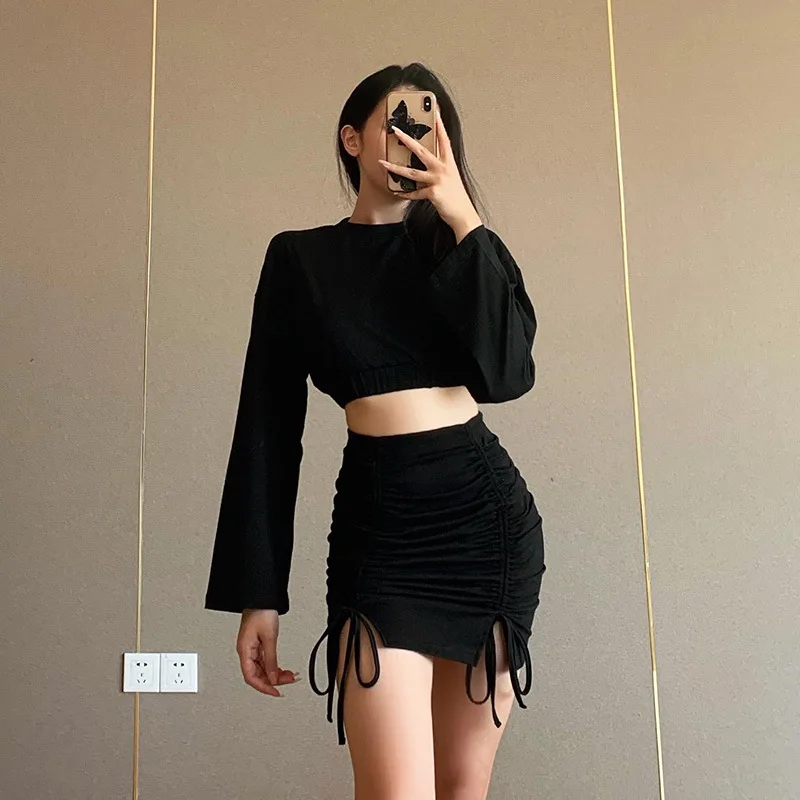 2020 New arrivals women sexy long sleeve o neck and skirt casual two piece set women clothing
2020 New arrivals women sexy long sleeve o neck and skirt casual two piece set women clothing