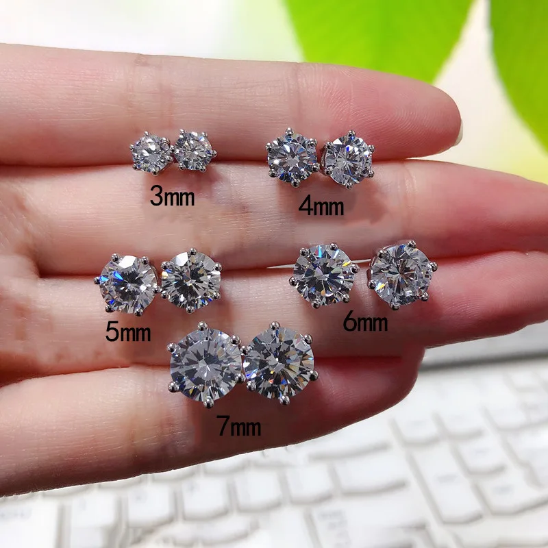Wholesale Fine Jewelry 925 Sterling Silver CZ Diamond Piercing Earring stud for woman
Wholesale Fine Jewelry 925 Sterling Silver CZ Diamond Piercing Earring stud for woman
