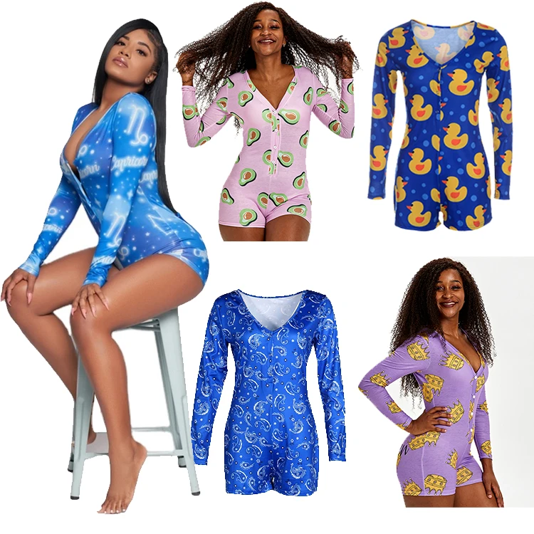 2021 customized summer latest alluring sexy pajamas long sleeve onesie women's sleepwear
2021 customized summer latest alluring sexy pajamas long sleeve onesie women's sleepwear