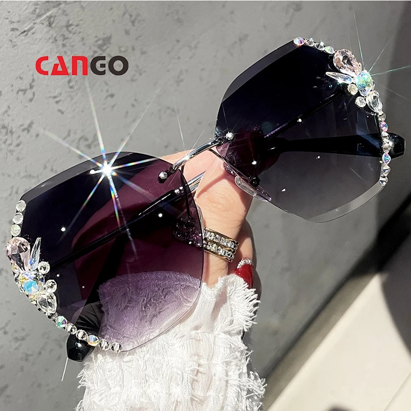 Trendy women diamond cut shades sunglasses rhinestone sun glasses bigger oversized rimless
Trendy women diamond cut shades sunglasses rhinestone sun glasses bigger oversized rimless