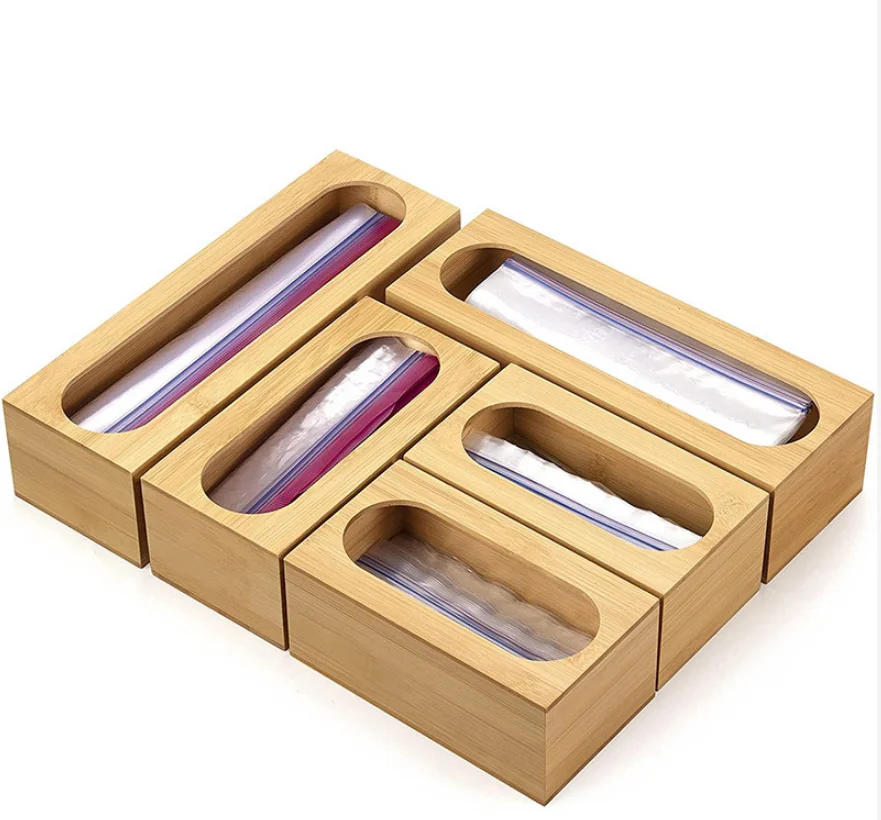 Bamboo Food Storage Bag Drawer Bag Organizer Holder 5 Pieces Bamboo Kitchen Drawer Bag Storage Box, Bamboo color
Bamboo Food Storage Bag Drawer Bag Organizer Holder 5 Pieces Bamboo Kitchen Drawer Bag Storage Box, Bamboo color
