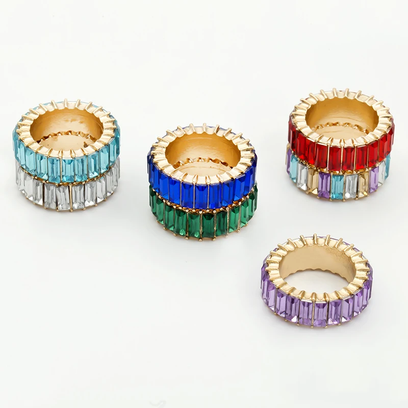 Boho Fashion Individual Geometric Acrylic Rings Simple Colorful Square Rings Shining Crystal Jewelry Rings (SK598), As picture
Boho Fashion Individual Geometric Acrylic Rings Simple Colorful Square Rings Shining Crystal Jewelry Rings (SK598), As picture