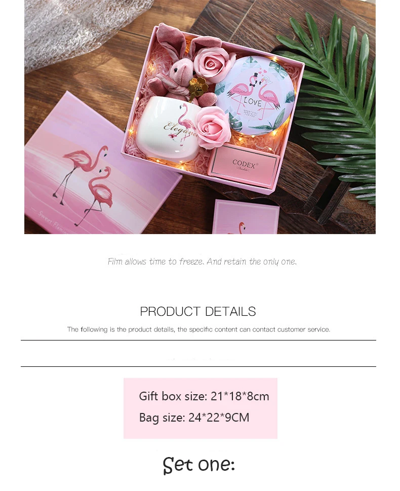 style premium flamingo belly ceramic coffee mug girls gifts sets