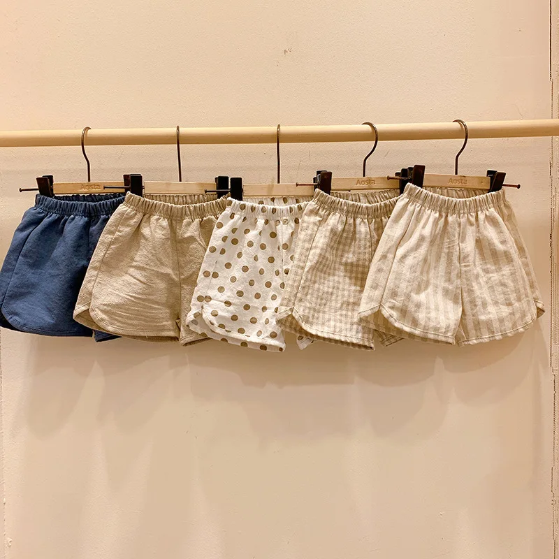 Toddlers Kids Clothes 2021 Summer Baby Boys Loose Shorts Plaid Striped Children Pants, Solid 
Toddlers Kids Clothes 2021 Summer Baby Boys Loose Shorts Plaid Striped Children Pants, Solid