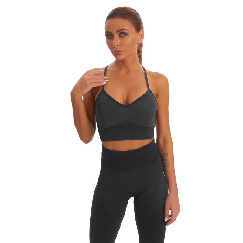 9441 New sand washing 2 pcs active wear white squat proof yoga pants and seamless bra top set women gym clothing fitness sets
9441 New sand washing 2 pcs active wear white squat proof yoga pants and seamless bra top set women gym clothing fitness sets