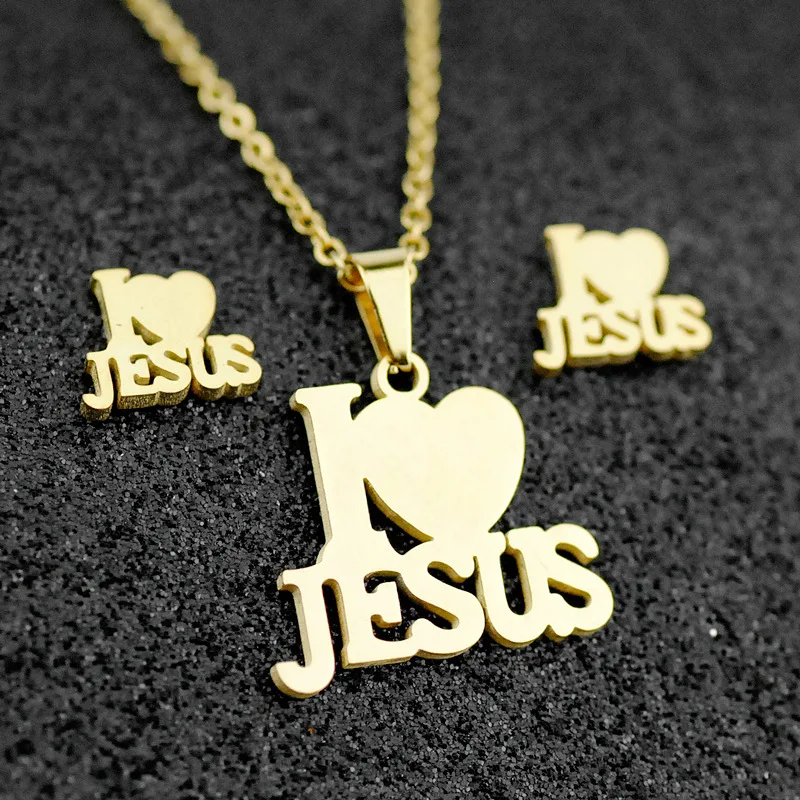 New Womens Religion Stainless Steel Gold Plated Jesus Necklace I LOVE JESUS Letter Pendant Necklace Jesus Necklace, Picture
New Womens Religion Stainless Steel Gold Plated Jesus Necklace I LOVE JESUS Letter Pendant Necklace Jesus Necklace, Picture