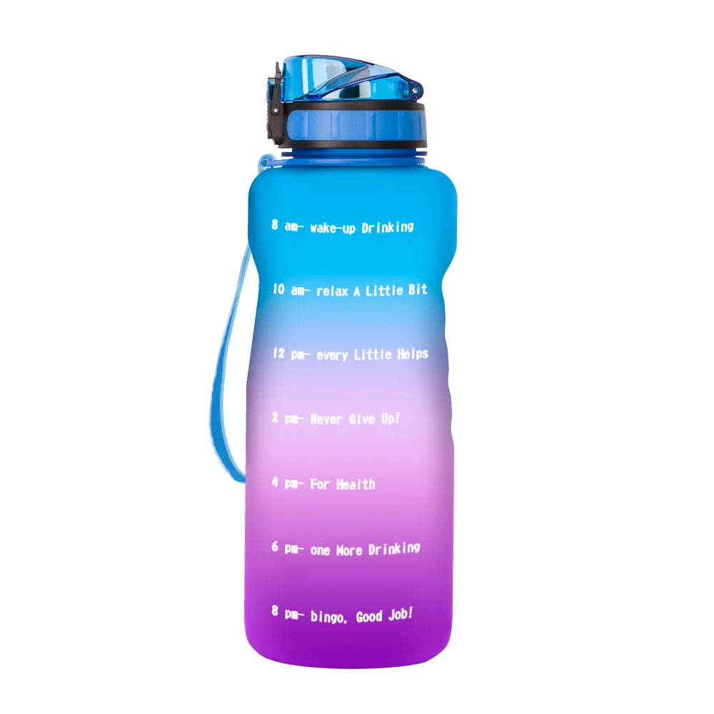 1L /32 oz Leakproof Tritran BPA Free GradienPlastic Custom Logo Water Bottle with Motivational Time Marker Gallon Water Bottle
1L /32 oz Leakproof Tritran BPA Free GradienPlastic Custom Logo Water Bottle with Motivational Time Marker Gallon Water Bottle