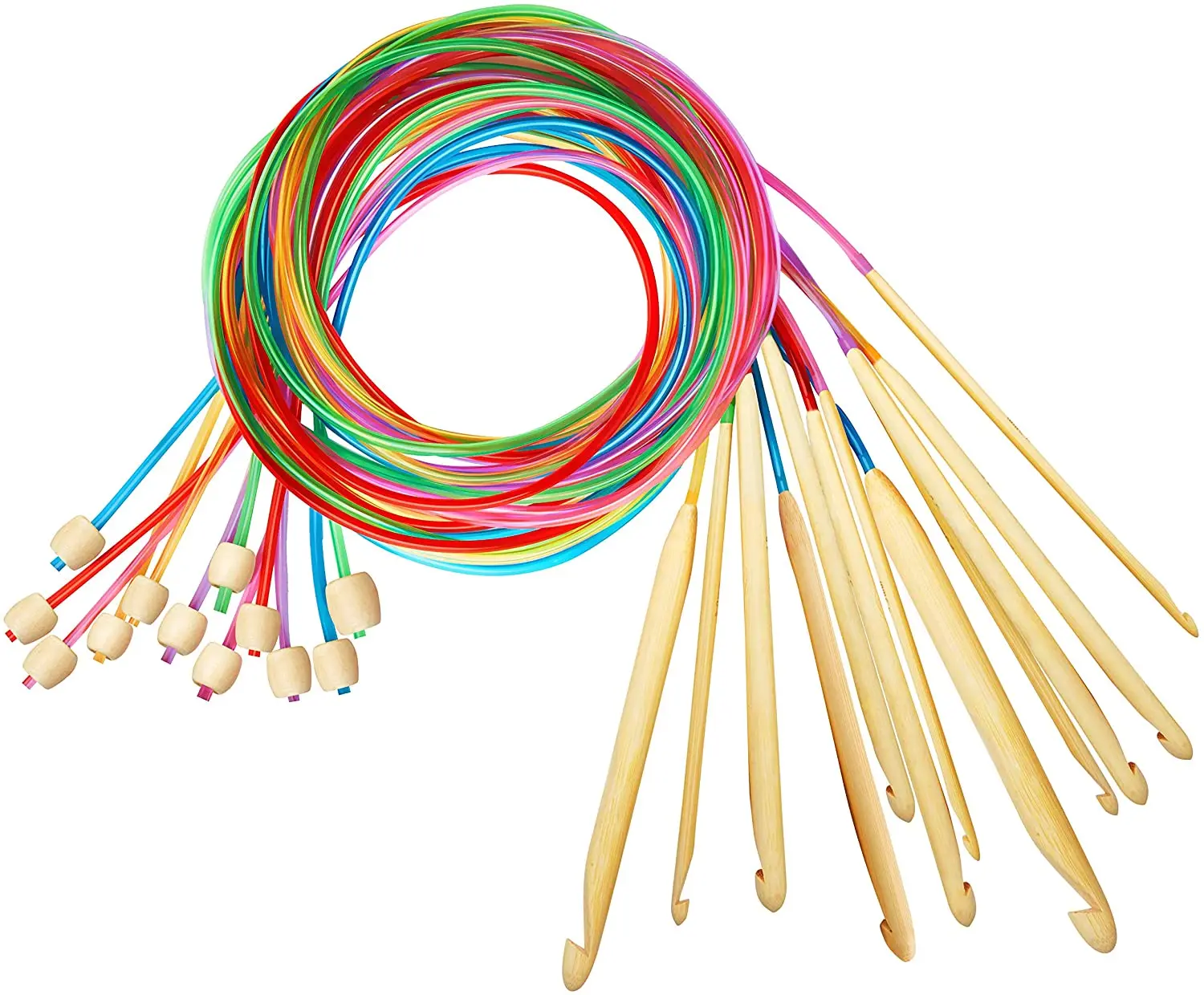 Crochet Hooks Set 12 US Sizes from D to N/P (3-10mm) with Cable tunisian crochet hooks
Crochet Hooks Set 12 US Sizes from D to N/P (3-10mm) with Cable tunisian crochet hooks