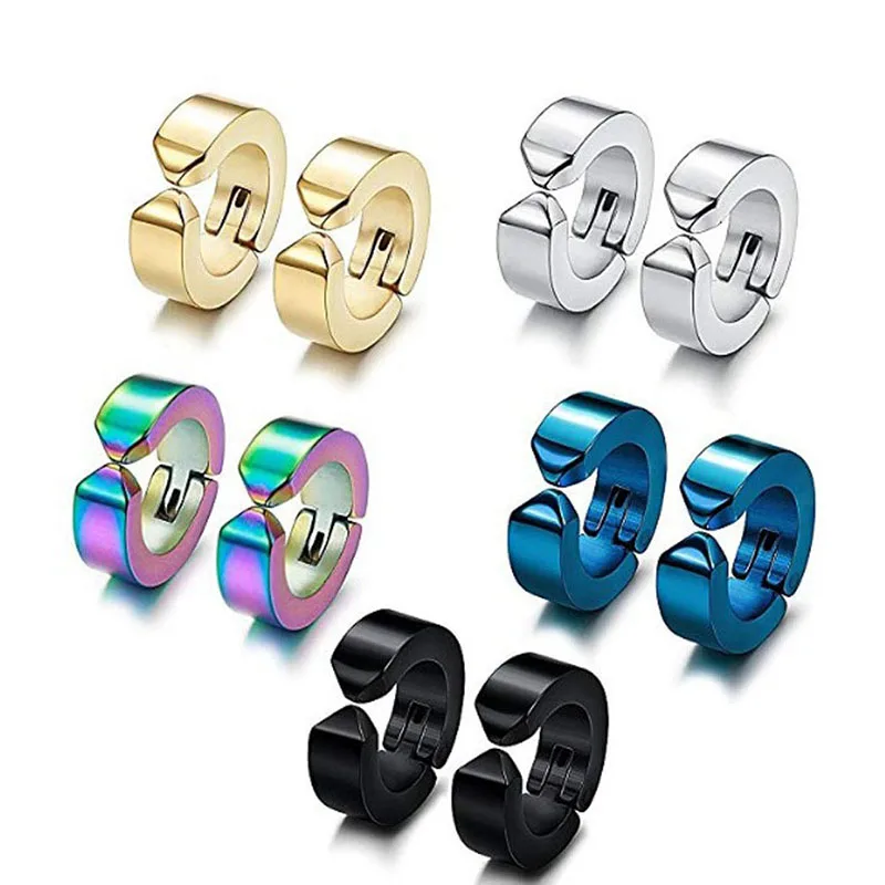 Fashion Korean Non-Piercing Ear Clip mens womens stainless steel Clip On Earrings Hoop Ear Cuff wholesale Magnetic Ear Jewelry
Fashion Korean Non-Piercing Ear Clip mens womens stainless steel Clip On Earrings Hoop Ear Cuff wholesale Magnetic Ear Jewelry