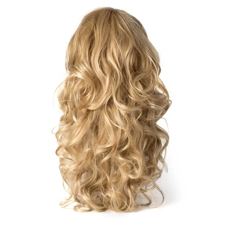 Factory direct sales European and American natural and realistic long curly hair wig extension wig, Green
Factory direct sales European and American natural and realistic long curly hair wig extension wig, Green