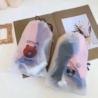 Wholesale cartoon bear ten pairs gift bag cotton ankle socks women