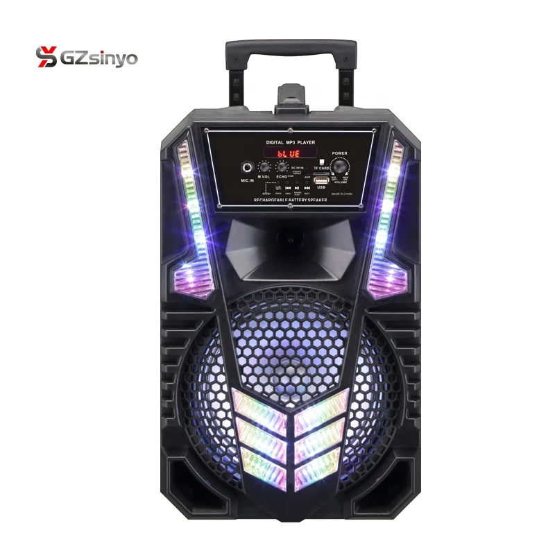 High Quality portable 8 inch Best Rechargeable DC Battery Speaker Box PA music active audio Sound Amplifier, Black
High Quality portable 8 inch Best Rechargeable DC Battery Speaker Box PA music active audio Sound Amplifier, Black