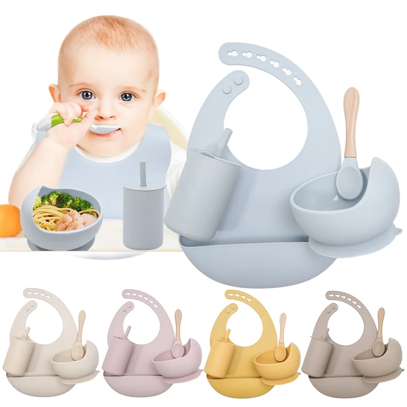 Christmas Day Gift Edible Foldable Baby Bib Kits Unbreakable Cup Relief Teething Wooden Spoon Silicone Bowl Feeding Set, Customized color
Christmas Day Gift Edible Foldable Baby Bib Kits Unbreakable Cup Relief Teething Wooden Spoon Silicone Bowl Feeding Set, Customized color