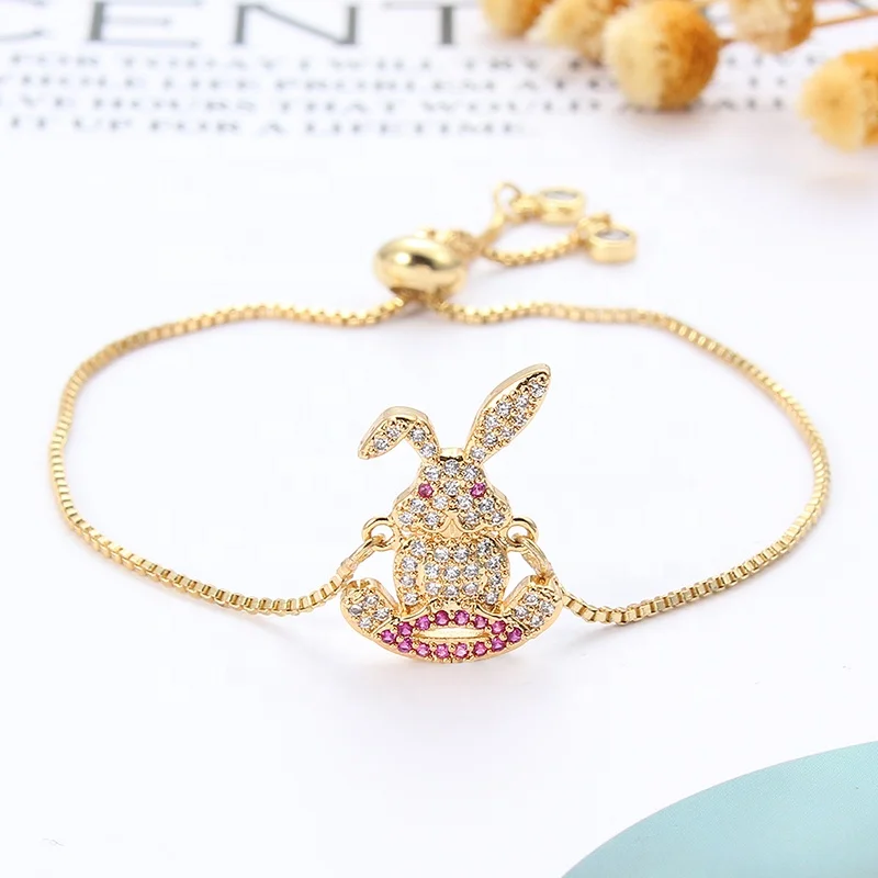 Shiny Golden Rabbit Charm Bracelet Femme Silver Gold Color Copper Chain Link Women Bracelets & Bangles Jewelry, Picture
Shiny Golden Rabbit Charm Bracelet Femme Silver Gold Color Copper Chain Link Women Bracelets & Bangles Jewelry, Picture