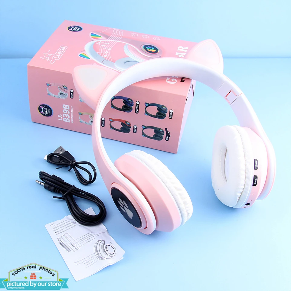 Hot sale wireless cute cat ear earphones cat earphone and headphones earphone pink black cat ear led light wireless for girl, Black/white/red/pink/blue/purple/khaki
Hot sale wireless cute cat ear earphones cat earphone and headphones earphone pink black cat ear led light wireless for girl, Black/white/red/pink/blue/purple/khaki