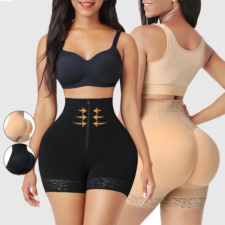 Nude Crotch Zipper Design Double Zipper And Hooks Women Fat Slimming Tummy Control High Waist Shapewear
Nude Crotch Zipper Design Double Zipper And Hooks Women Fat Slimming Tummy Control High Waist Shapewear