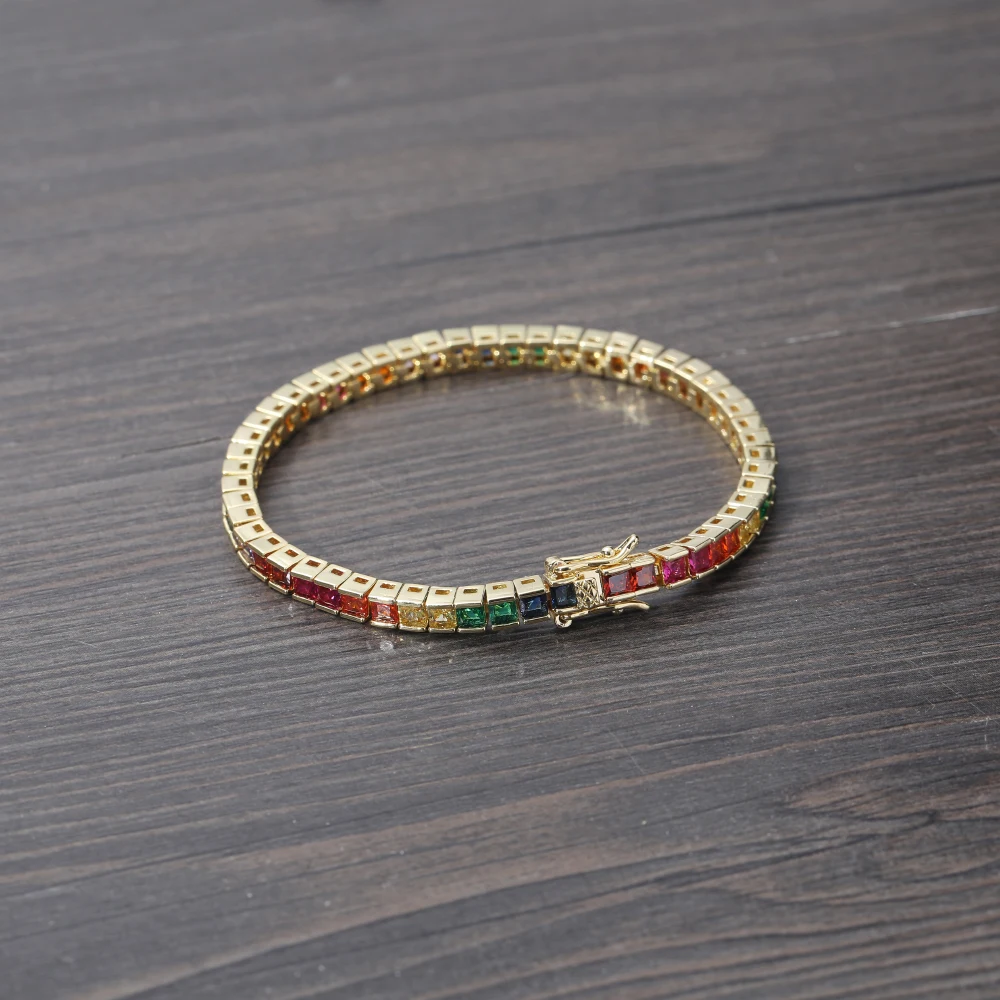 BB115 Colorful 3mm*3mm Square Zircon Bracelet CZ brass Chain Bling Bling Hip hop iced out jewelry
BB115 Colorful 3mm*3mm Square Zircon Bracelet CZ brass Chain Bling Bling Hip hop iced out jewelry