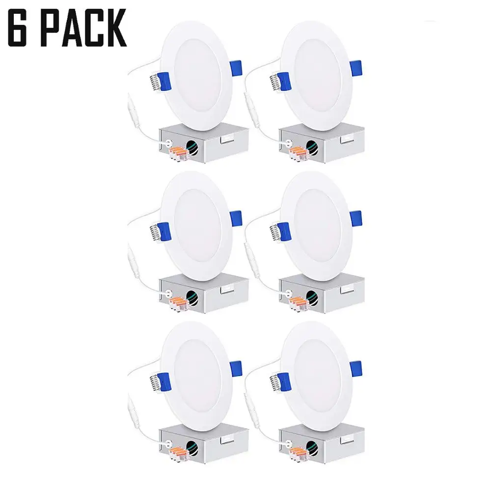 12.5W 6-Inch Ultra-Thin LED Recessed Down Light with J-Box Dimmable Down Light 6PACK 5CCT Changeable
12.5W 6-Inch Ultra-Thin LED Recessed Down Light with J-Box Dimmable Down Light 6PACK 5CCT Changeable