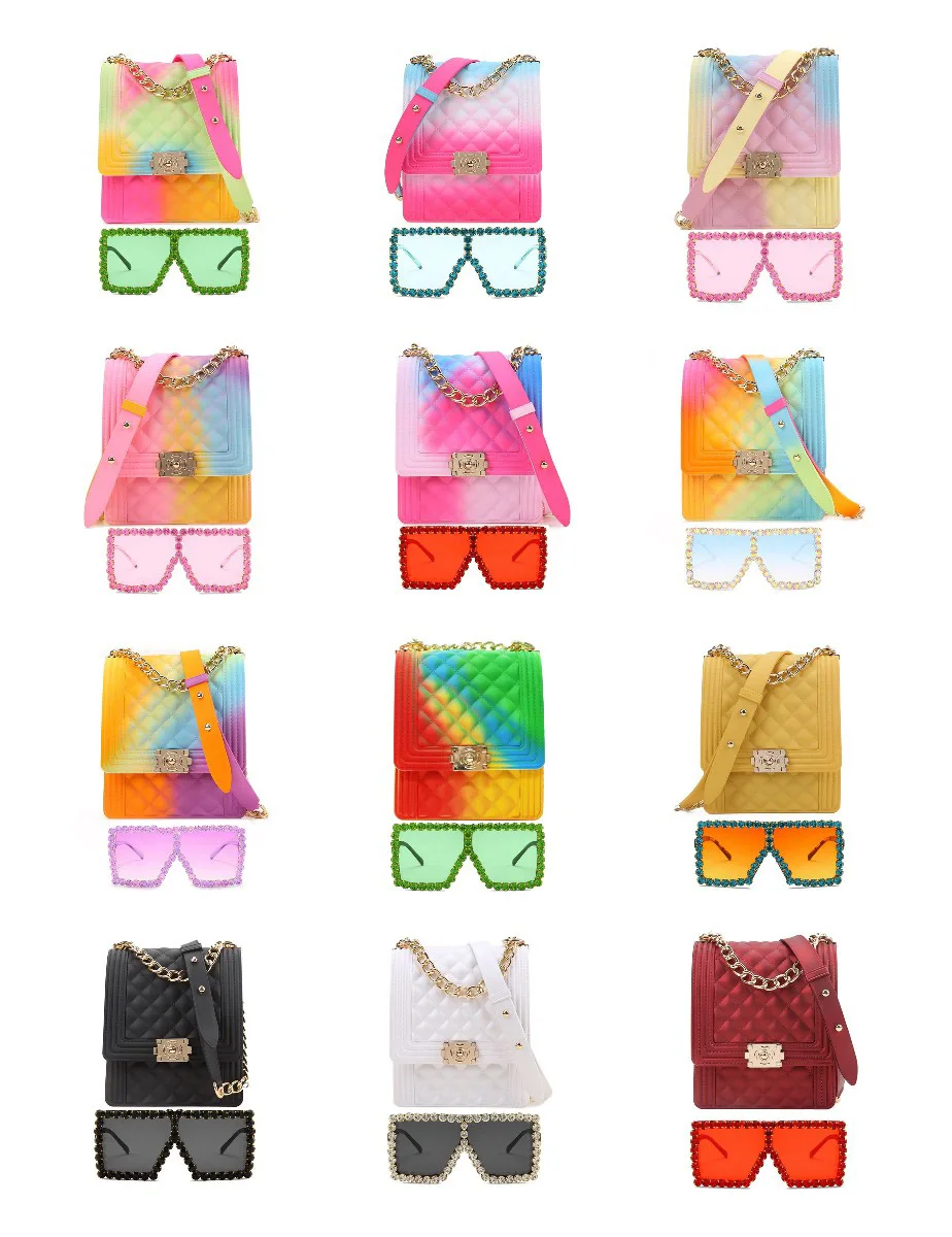 Hot Selling Trendy Designer Bags 2022 Women Crossbody Purse Jelly Handbag Ladies Purse Set With Sunglasses Matching Shades Set
Hot Selling Trendy Designer Bags 2022 Women Crossbody Purse Jelly Handbag Ladies Purse Set With Sunglasses Matching Shades Set