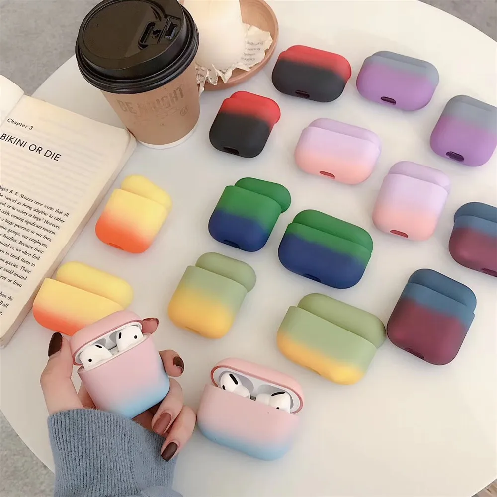 Gradient Earphone Case for Airpods 1 2 3 Colorful For AirPods Pro New PC Hard Cute Cover Box Case
Gradient Earphone Case for Airpods 1 2 3 Colorful For AirPods Pro New PC Hard Cute Cover Box Case