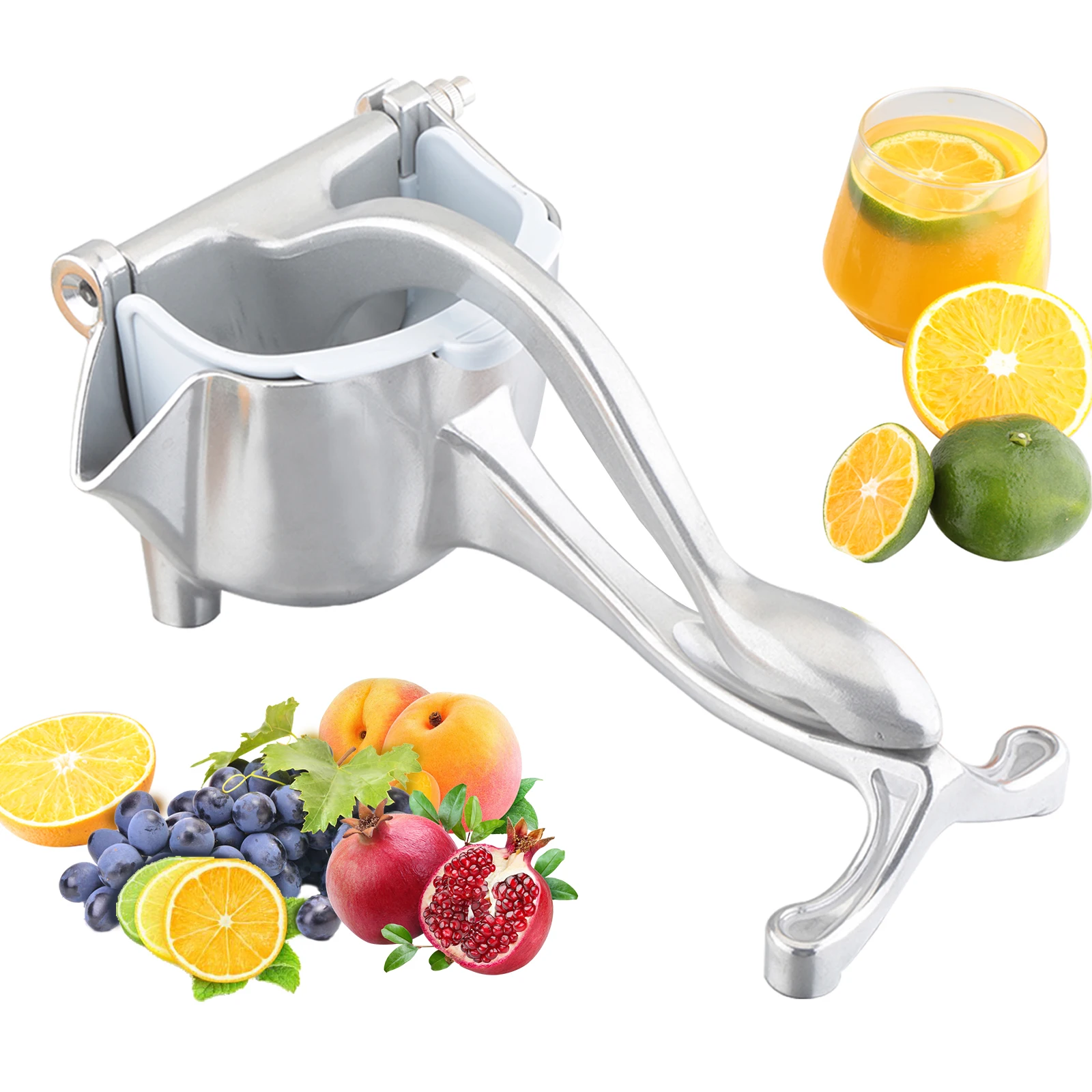 Hot Sales portable manual juicer aluminum alloy fruit extractor lemon orange juicer machine, Silvery
Hot Sales portable manual juicer aluminum alloy fruit extractor lemon orange juicer machine, Silvery