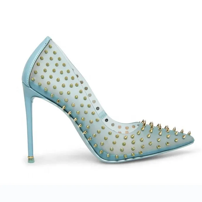 2021 Women Rivet Transparent High Heel Pumps Shoes Ladies Pointed Toe Stiletto Heels Pumps Shoes
2021 Women Rivet Transparent High Heel Pumps Shoes Ladies Pointed Toe Stiletto Heels Pumps Shoes