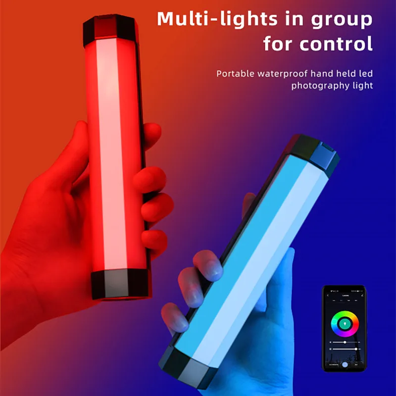 Built-in strong magnetic Handheld LED Photography Light Wand LUXCEO P200 Tube Stick with APP Control for Multi-lights in group
Built-in strong magnetic Handheld LED Photography Light Wand LUXCEO P200 Tube Stick with APP Control for Multi-lights in group