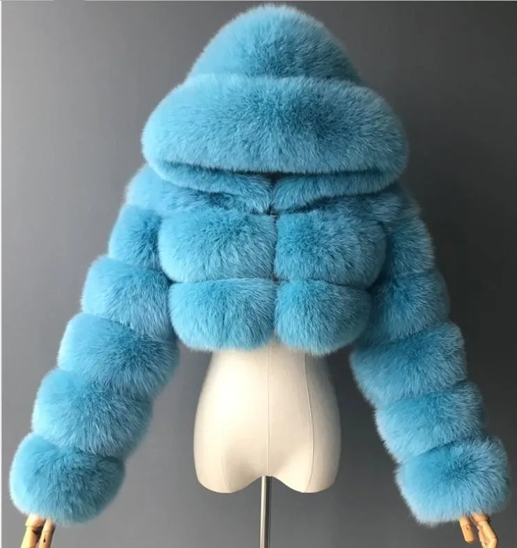 Winter Coat Jacket Women Faux Fox Fur Coat with Hood Fashion Short Style Fake Fur Coat for Lady
Winter Coat Jacket Women Faux Fox Fur Coat with Hood Fashion Short Style Fake Fur Coat for Lady