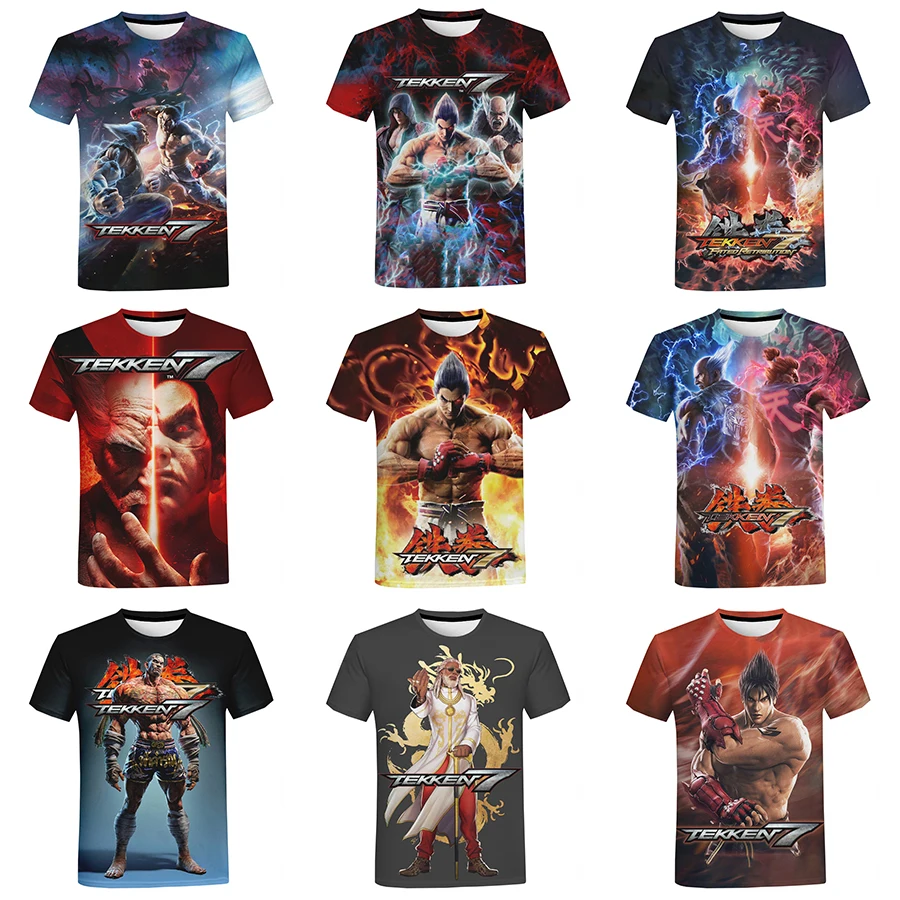 New Tee 3D Printed Shirt for Men Tekken 7 Funny Summer 3D Printing Shirt From Men Loose Japanese Game T-shirt Oversize Tops
New Tee 3D Printed Shirt for Men Tekken 7 Funny Summer 3D Printing Shirt From Men Loose Japanese Game T-shirt Oversize Tops