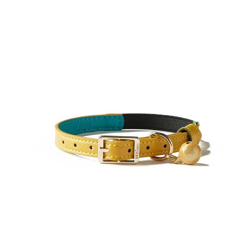 UFBemo Personalized Necklace Soft PU Leather Pet Collars Luxury Safety Cat Collar Elastic with Bell, Reveserble
UFBemo Personalized Necklace Soft PU Leather Pet Collars Luxury Safety Cat Collar Elastic with Bell, Reveserble