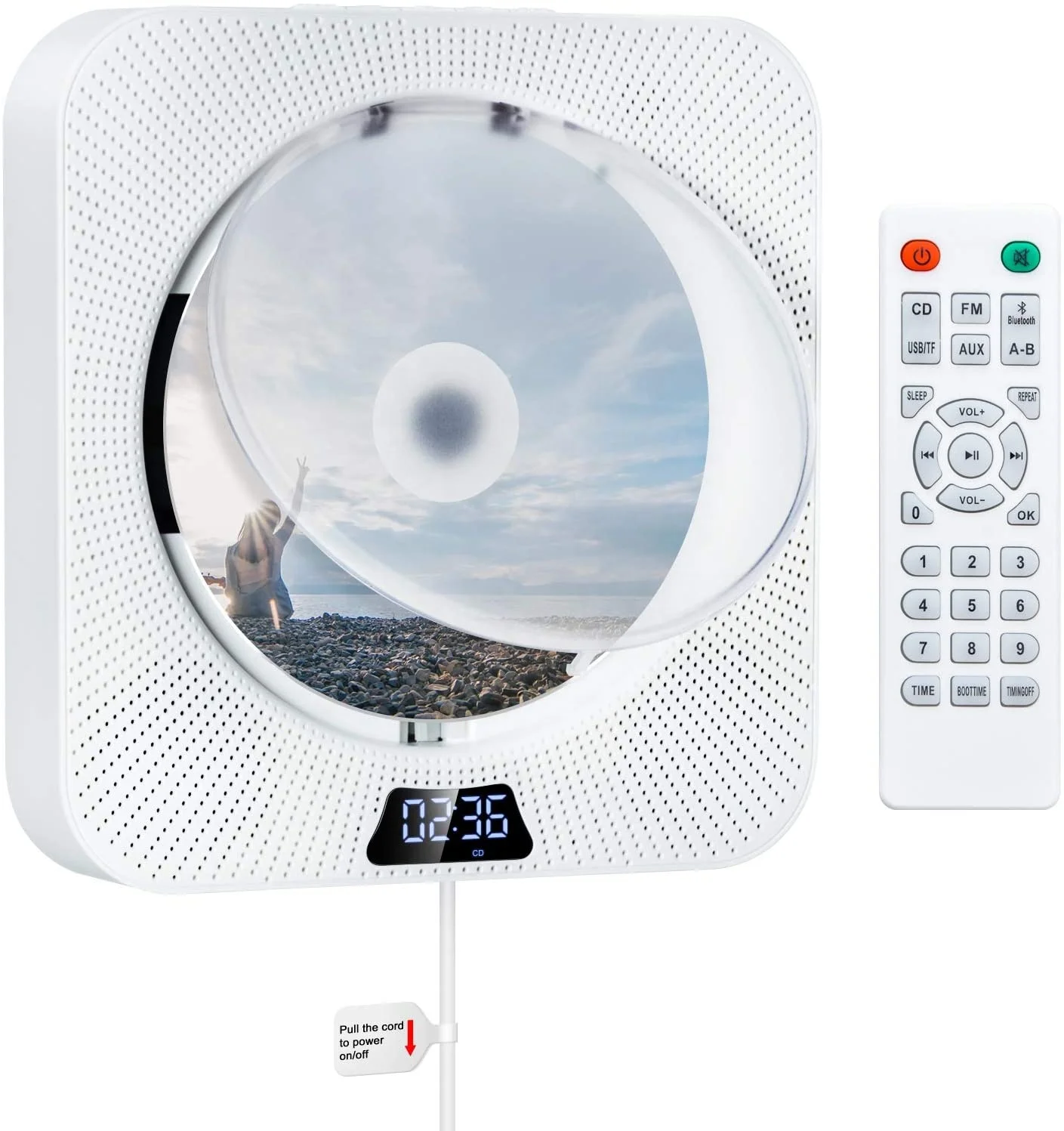 Universal Portable CD Player with BT FM Radio Wall Mountable CD Music Player Home Audio Boombox with Remote Control HiFi
Universal Portable CD Player with BT FM Radio Wall Mountable CD Music Player Home Audio Boombox with Remote Control HiFi