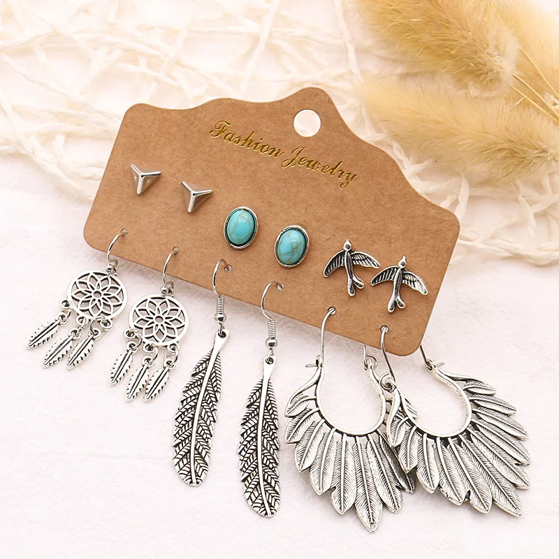 Fashion Alloy Leaf Set Earrings exaggeration Ethnic style Dangling Earrings India BOHO Fashion Earrings Jewelry
Fashion Alloy Leaf Set Earrings exaggeration Ethnic style Dangling Earrings India BOHO Fashion Earrings Jewelry