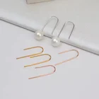 Rose gold solid sterling silver 925 jewelry making part earring hook diy