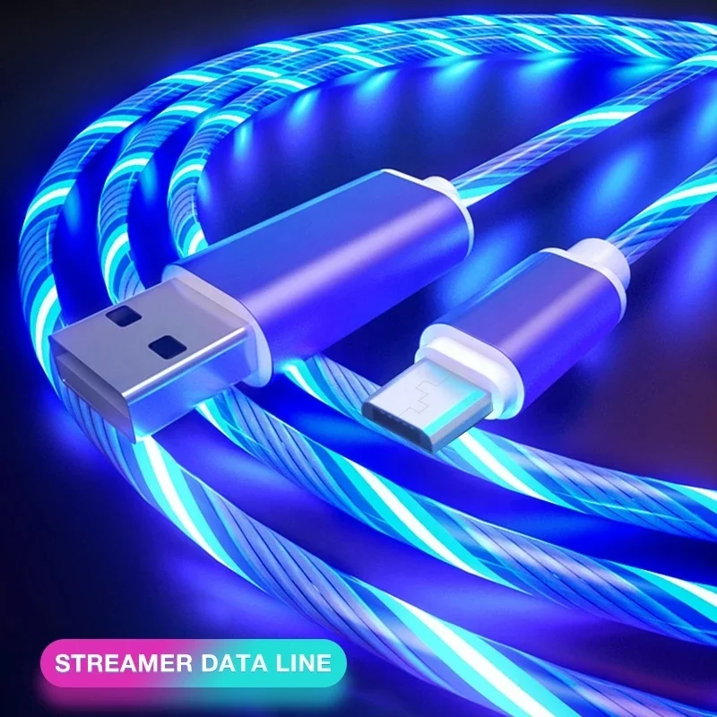 Glowing Charging Micro-usb Mobile Phone Cable LED Light Fast Charger Cord Luminous for Samsung for Android, Colorful
Glowing Charging Micro-usb Mobile Phone Cable LED Light Fast Charger Cord Luminous for Samsung for Android, Colorful