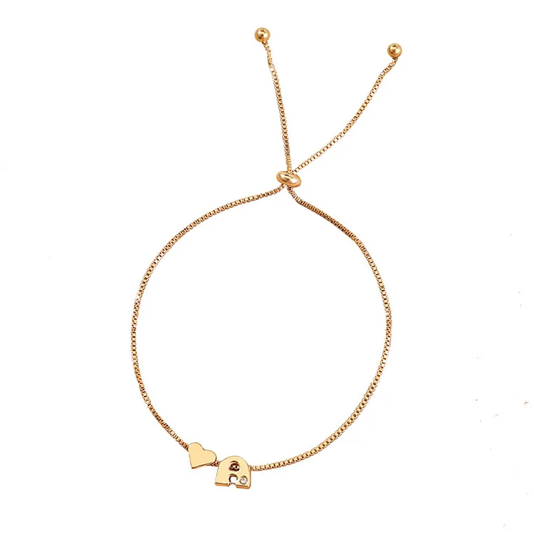 Fashion Design A-z Letter Heart Charm Bracelets Ankle Chain Women's Adjustable Anklets 
Fashion Design A-z Letter Heart Charm Bracelets Ankle Chain Women's Adjustable Anklets
