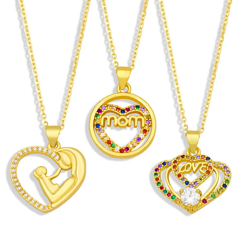 2022 New Arrivals Best Mother's Day Gift 18K Gold Necklaces Colorful Rhinestone Love Heart Pendant Mother's Day Necklace
2022 New Arrivals Best Mother's Day Gift 18K Gold Necklaces Colorful Rhinestone Love Heart Pendant Mother's Day Necklace